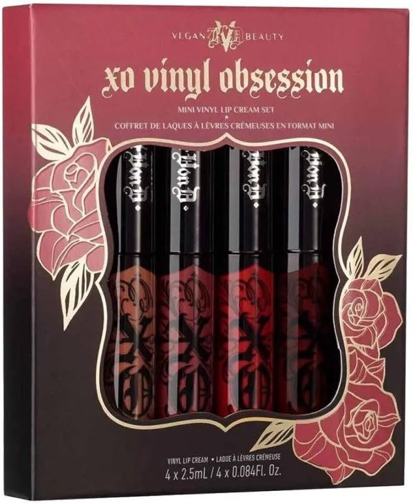 KVD Mini XO Vinyl Lip Cream Lip Gloss Obsession Set