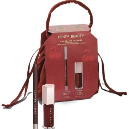 Fenty Beauty Chocolate Cherriez 2-Piece Lip Set + Pouch