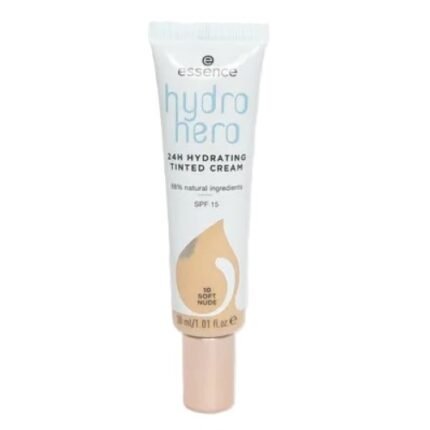 essence Hydro Hero 24H Hydrating Tinted Cream SPF15 - 10 Soft Nude