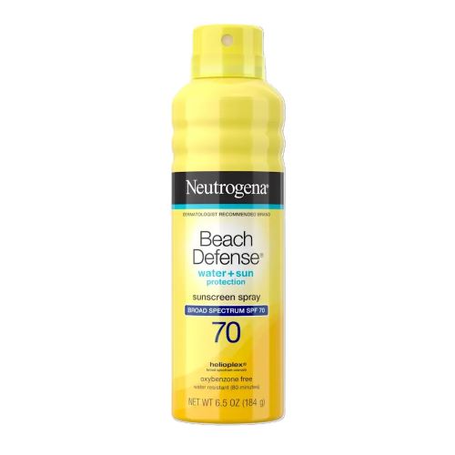 Neutrogena Beach Defense Sunscreen Spray SPF 70 water-resistant face and body sunscreen Neutrogena Beach Defense Sunscreen Spray SPF 70 water-resistant face and body sunscreen