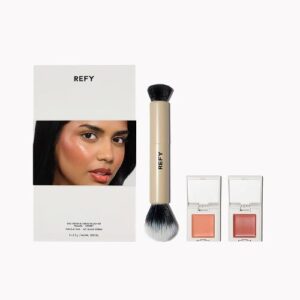REFY Duo Brush + Blush Set with Malaya and Cherry Cream Blush