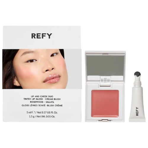 refy-lip-gloss-cheek-duo-set REFY Lip Gloss and Cheek Duo Set with Malaya Blush and Rosewood Gloss