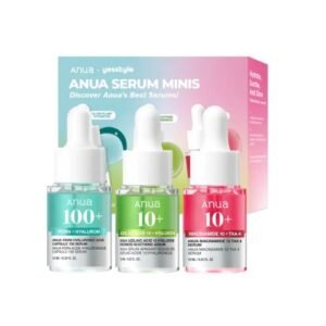 Anua YesStyle Exclusive Serum Mini Trio Set with PDRN Azelaic Acid and Niacinamide serums