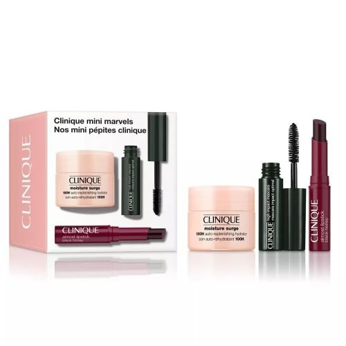 Clinique Mini Marvels Discovery Set Clinique Mini Marvels Discovery Set with Moisture Surge, mascara and Black Honey lipstick
