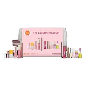 Ulta Beauty The Lip Statement Set with 10 lip liners balms oils and glosses