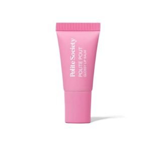 Polite Society Mini Polite Pout Glossy Lip Balm - Pink Grapefruit