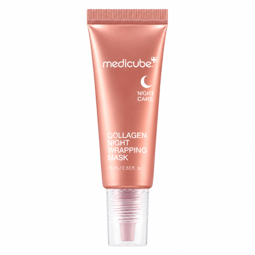 medicube collagen wrapping mask cube Collagen Night Wrapping Mask for hydrated glowing glass skin